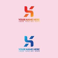 X letter or Wordmarks logo design. vector