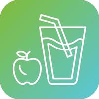 Apple Juice Vector Icon Style