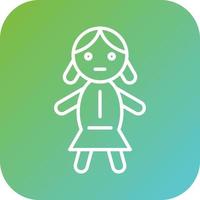 Doll Vector Icon Style