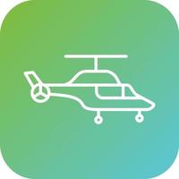 Helicopter Vector Icon Style