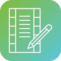 Screenwriting Vector Icon Style
