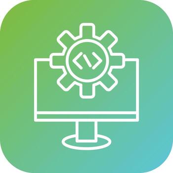 código ajustes vector icono estilo