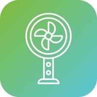 Stand Fan Vector Icon Style