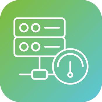 Database Speed Vector Icon Style