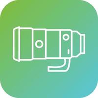 Camera Lens Vector Icon Style