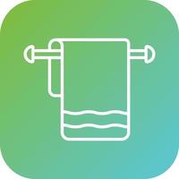 Towel Rack Vector Icon Style