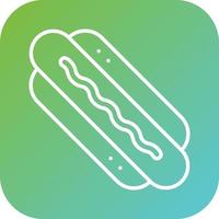 Hot Dog Vector Icon Style