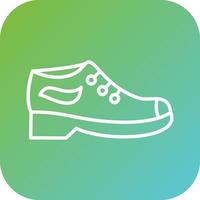 Casual Shoes Vector Icon Style