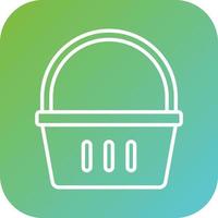 Shopping Basket Vector Icon Style