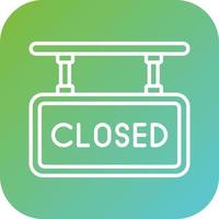Closed Tag Vector Icon Style