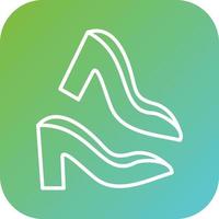 High Heels Vector Icon Style