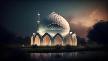 Aestatic Mosque Background photo