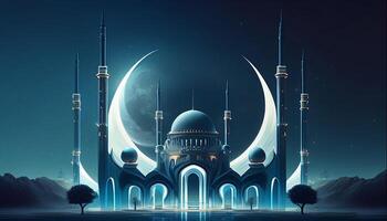 Aestatic Mosque Background photo