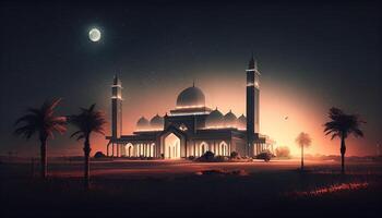 Aestatic Mosque Background photo