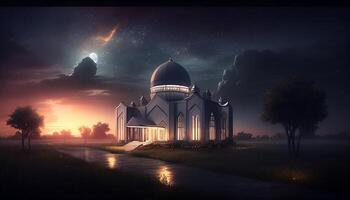 Aestatic Mosque Background photo