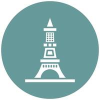 Eiffel Tower Vector Icon Style