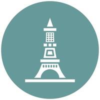 Eiffel Tower Vector Icon Style