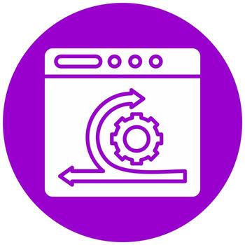 ágil software desarrollo vector icono estilo