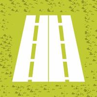 Two Way Road Vector Icon