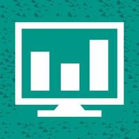 Analytics on screen Vector Icon