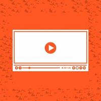 Video Player Vector Icon