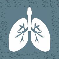 icono de vector de pulmones