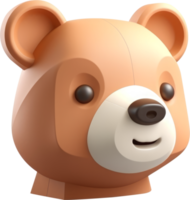 animal Urso 3d ícone. png