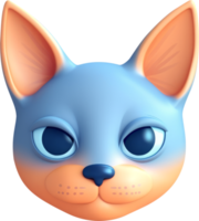 Animal cat 3D icon. png