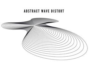 Abstract motion line background. Design element of lines distortion. Vector