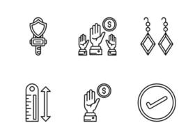 Auction Vector Icon Set