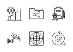 Project Planning Vector Icon Set