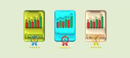 review rating 3D stars for the best service rating for data satisfaction graphed, charted photo