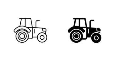 icono de vector de tractor