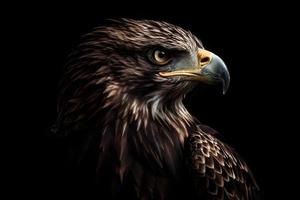 Eagle isolated on white background photo