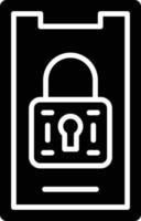 Vector Design Mobile Lock Icon Style
