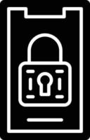 Vector Design Mobile Lock Icon Style