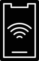 vector diseño móvil Wifi icono estilo