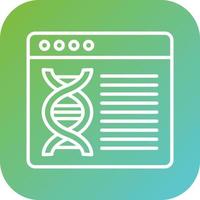 Bioinformatics Vector Icon Style