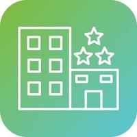 3 Star Hotel Vector Icon Style