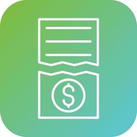 Split Bills Vector Icon Style