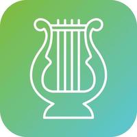 Lyre Vector Icon Style