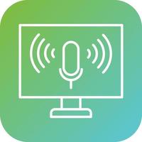 Voice Control Vector Icon Style