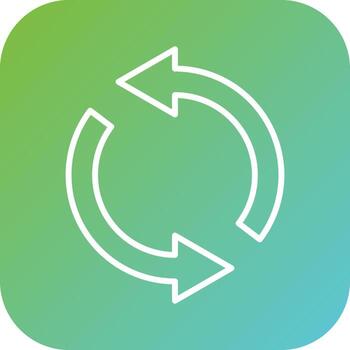 Open Loop Vector Icon Style