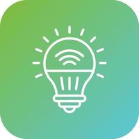 Smart Bulb Vector Icon Style