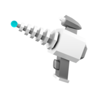 3d rendering Futuristic weapon, Space blaster low poly icon. 3d render Sci - Fi shotguns for shooting in space icon. png