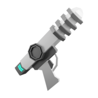 3d le rendu futuriste arme, espace blaster faible poly icône. 3d rendre sci - Fi fusils de chasse pour tournage dans espace icône. png