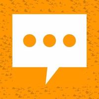 Single Message Bubble Vector Icon