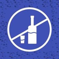 No Drinks Vector Icon