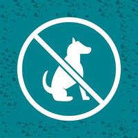 No Pet SIgn Vector Icon