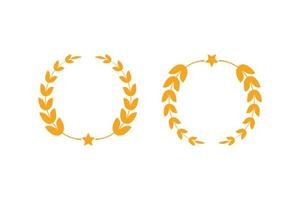 Transform Your Brand's Look with Our Customizable Laurel Design vector